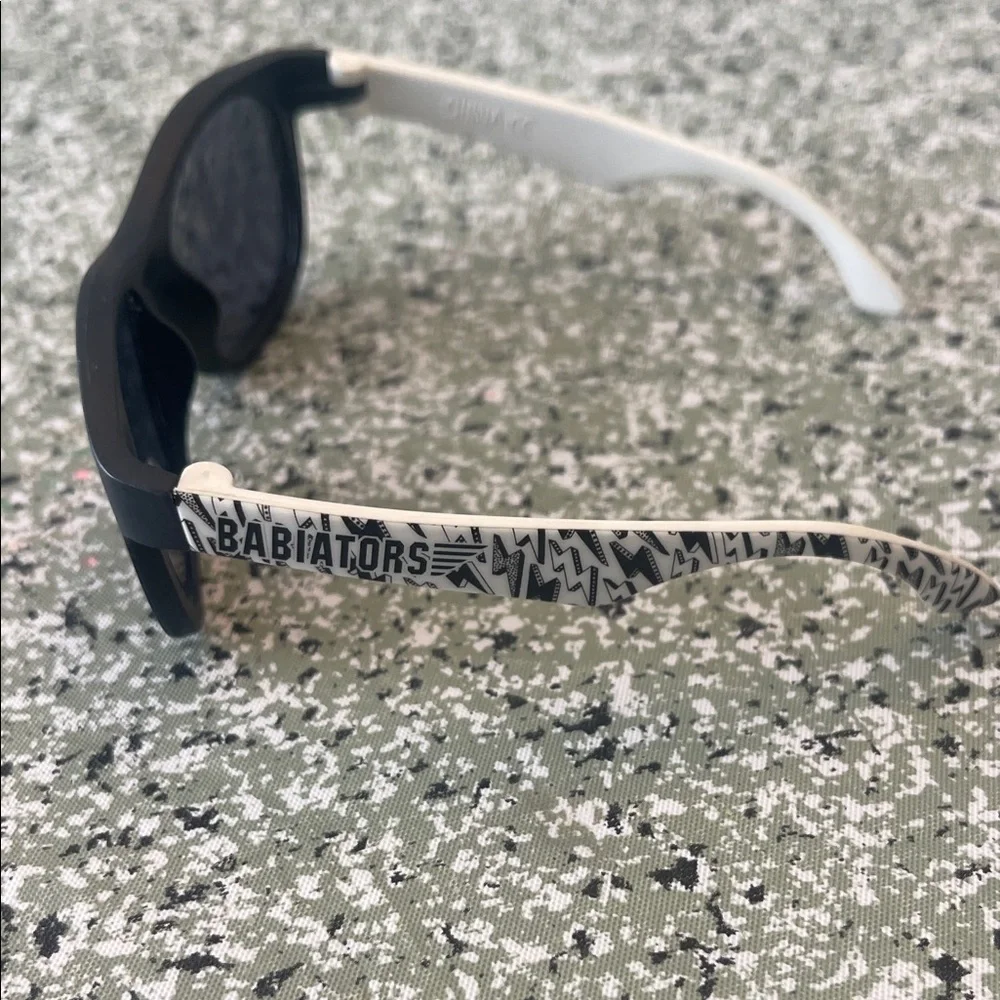 Babiators Black Front with White Patterned Arms Sunglasses